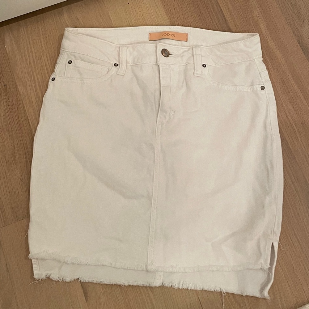 Joe’s Jeans White Denim Mini Skirt